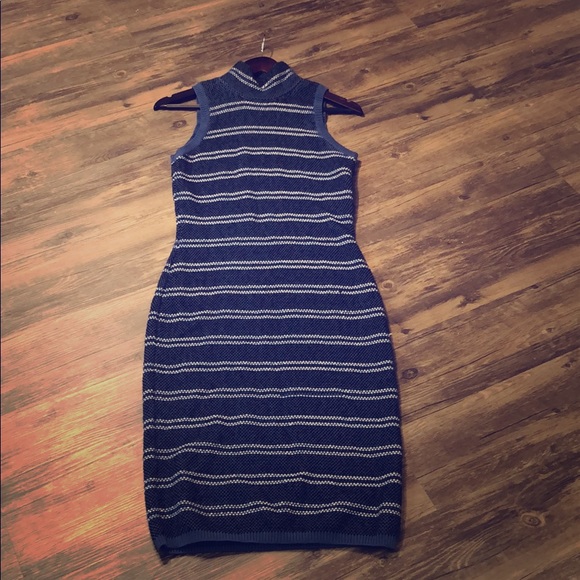 Mock Neck Sheath Midi Dress - Picture 2 of 3